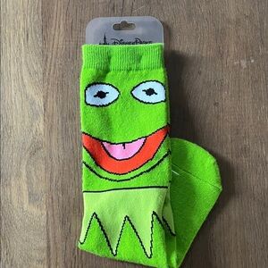 Disney Kermit Green and White Socks